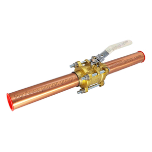 3-piece Brass Medical Gas Ball Valve with Extensions